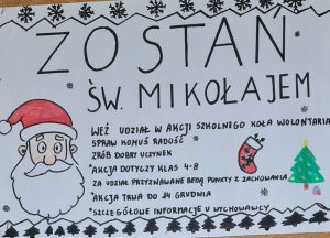 Plakat Zostań Świętym Mikołajem