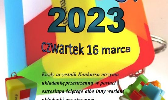 Plakat informujący o konkursie