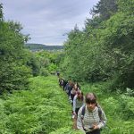 Uczniowie na rajdzie po Górach Świętokrzyskich