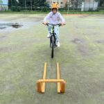 Uczniowie podczas egzaminu na kartę rowerową