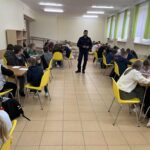 Uczniowie podczas egzaminu na kartę rowerową