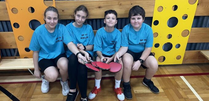 Uczniowie na zawodach