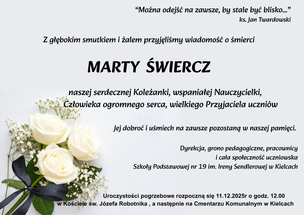 Pogrzeb Pani Marty Świercz