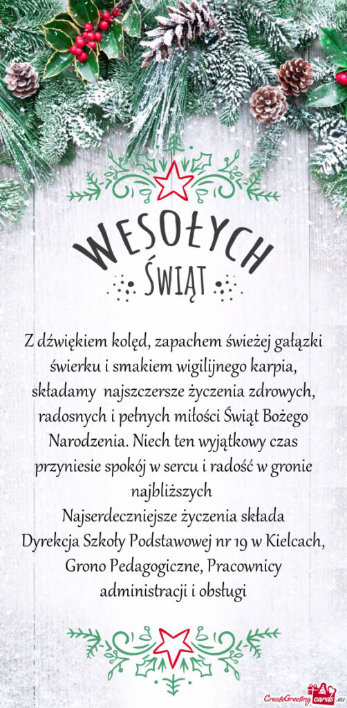 Życzenia świąteczne